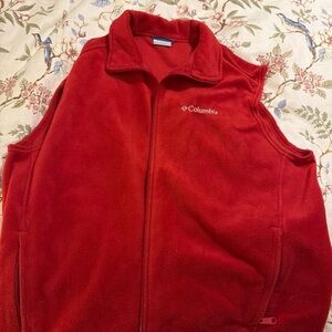 Columbia Vibrant Red Fleece Jacket